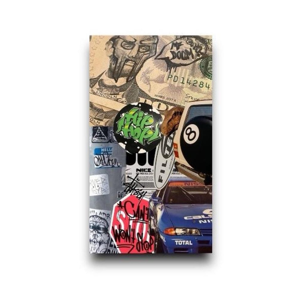 Y2K money poster print 11x17